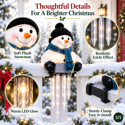 🥳50K+ SOLD!💞☃️WinterGlow Snowman Icicle Light Decor