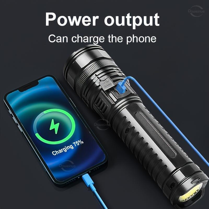 Hoodink 2-in-1 Portable Strong Flashlight Power Bank - USB Port