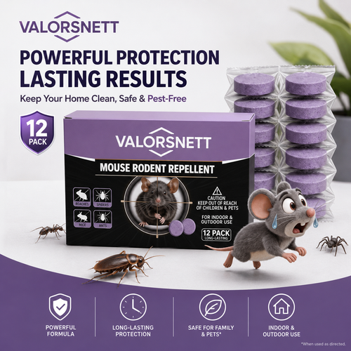 🐭 12-Pack Rodent Repellent Balls – Mouse & Rat Deterrent for Home, Garage & RV