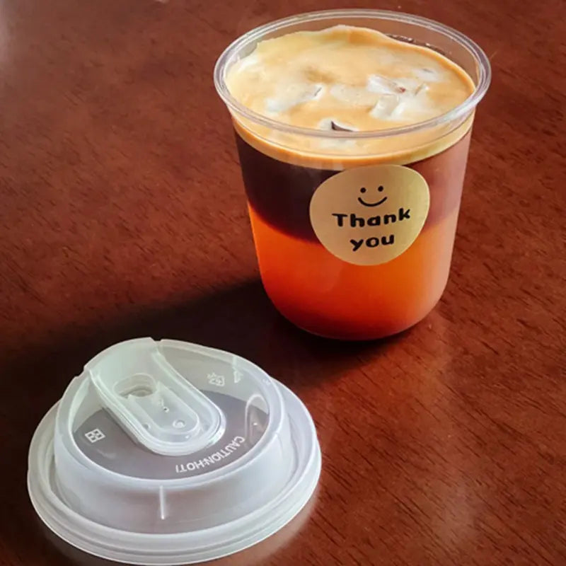 15OZ Heavy-Duty Disposable Coffee Cups with Sip Lids