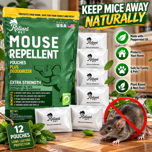 Mouse Repellent Pouches  - Made With Peppermint - USA
