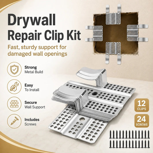 ✨Plasterboard repair clip set for household ceiling hole patching tools