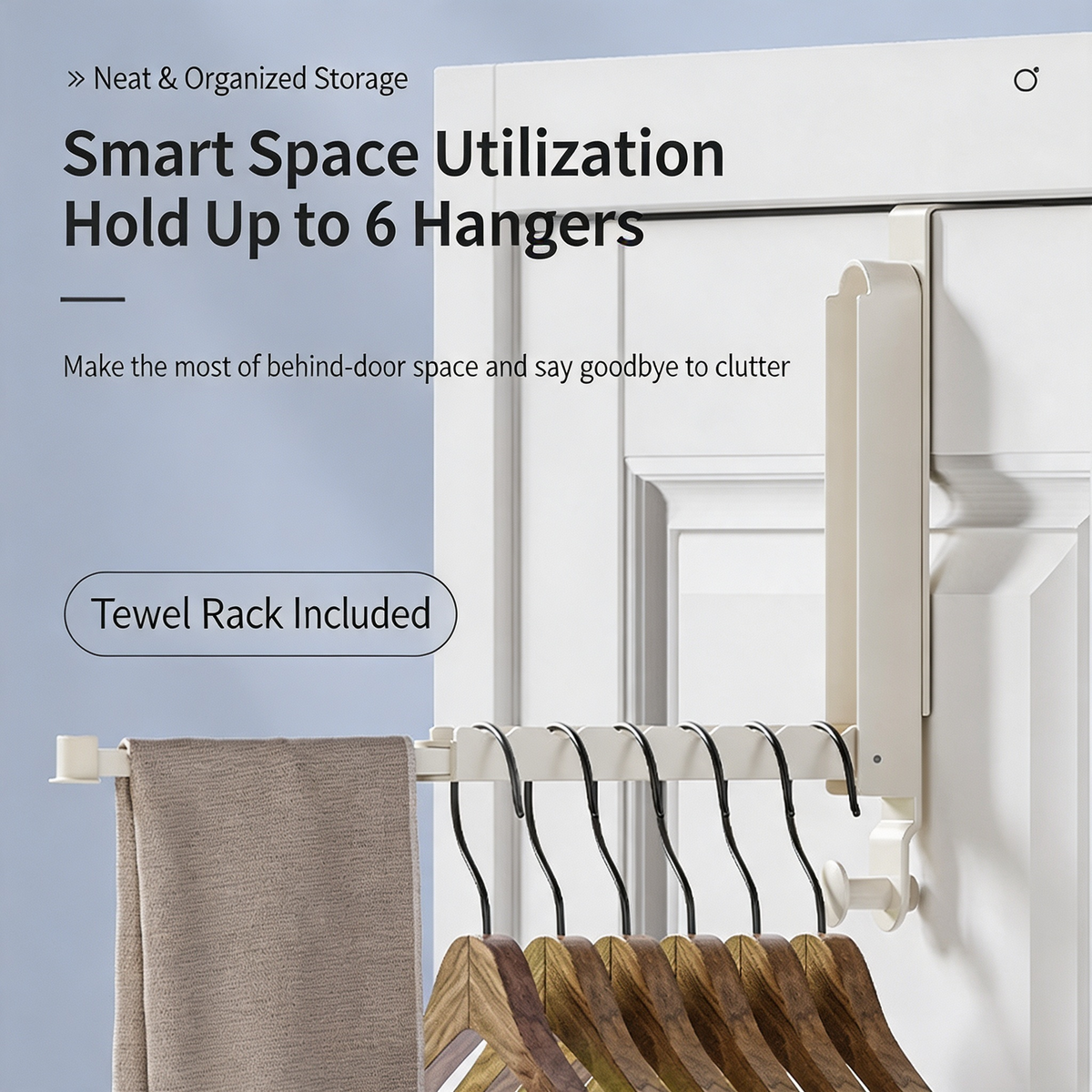 Expandable Folding Wall Hook – Space-Saving Drying Rack & Hidden Towel Hanger for Doors