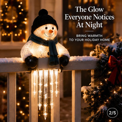 🥳50K+ SOLD!💞☃️WinterGlow Snowman Icicle Light Decor