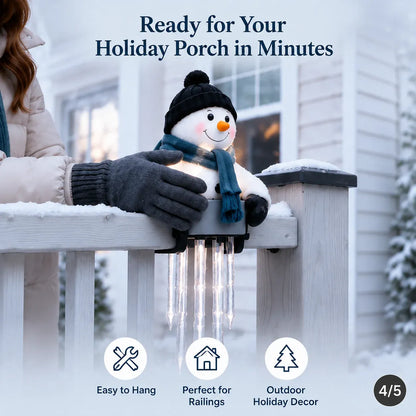 🥳50K+ SOLD!💞☃️WinterGlow Snowman Icicle Light Decor