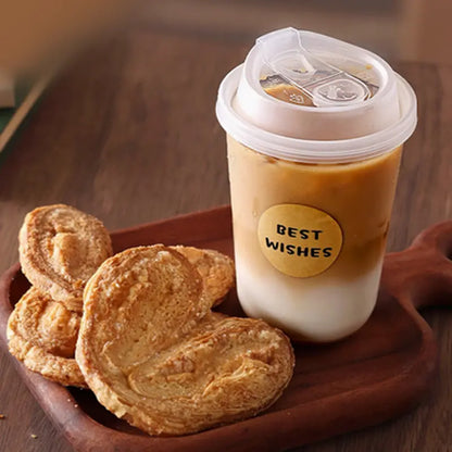 15OZ Heavy-Duty Disposable Coffee Cups with Sip Lids