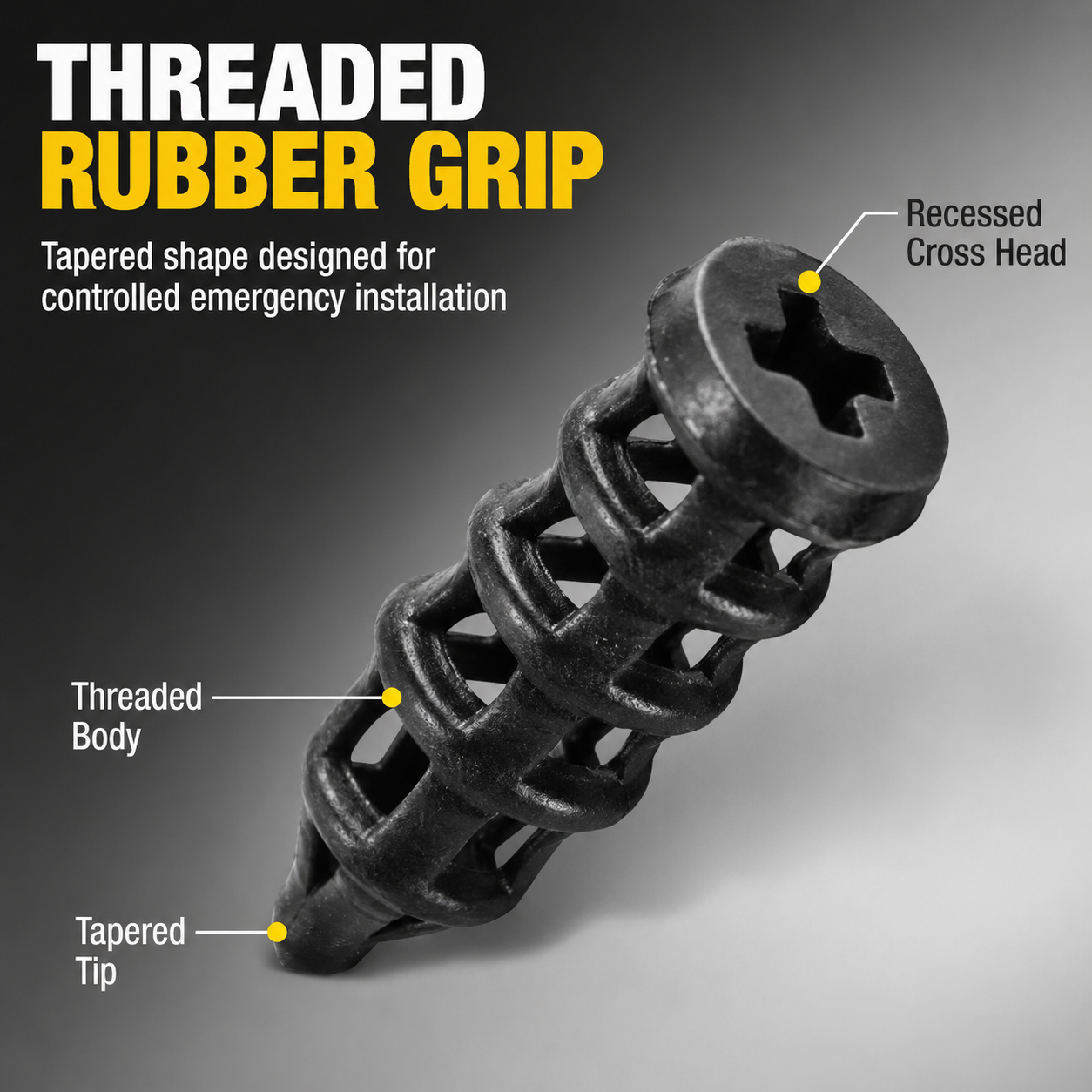🔩60-Piece Emergency Tubeless Tire Puncture Seal Kit with 2 Sizes