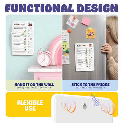 Daily Routine Chart for Kids - Back to School Chores & Visual Schedule