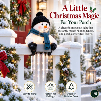 🥳50K+ SOLD!💞☃️WinterGlow Snowman Icicle Light Decor