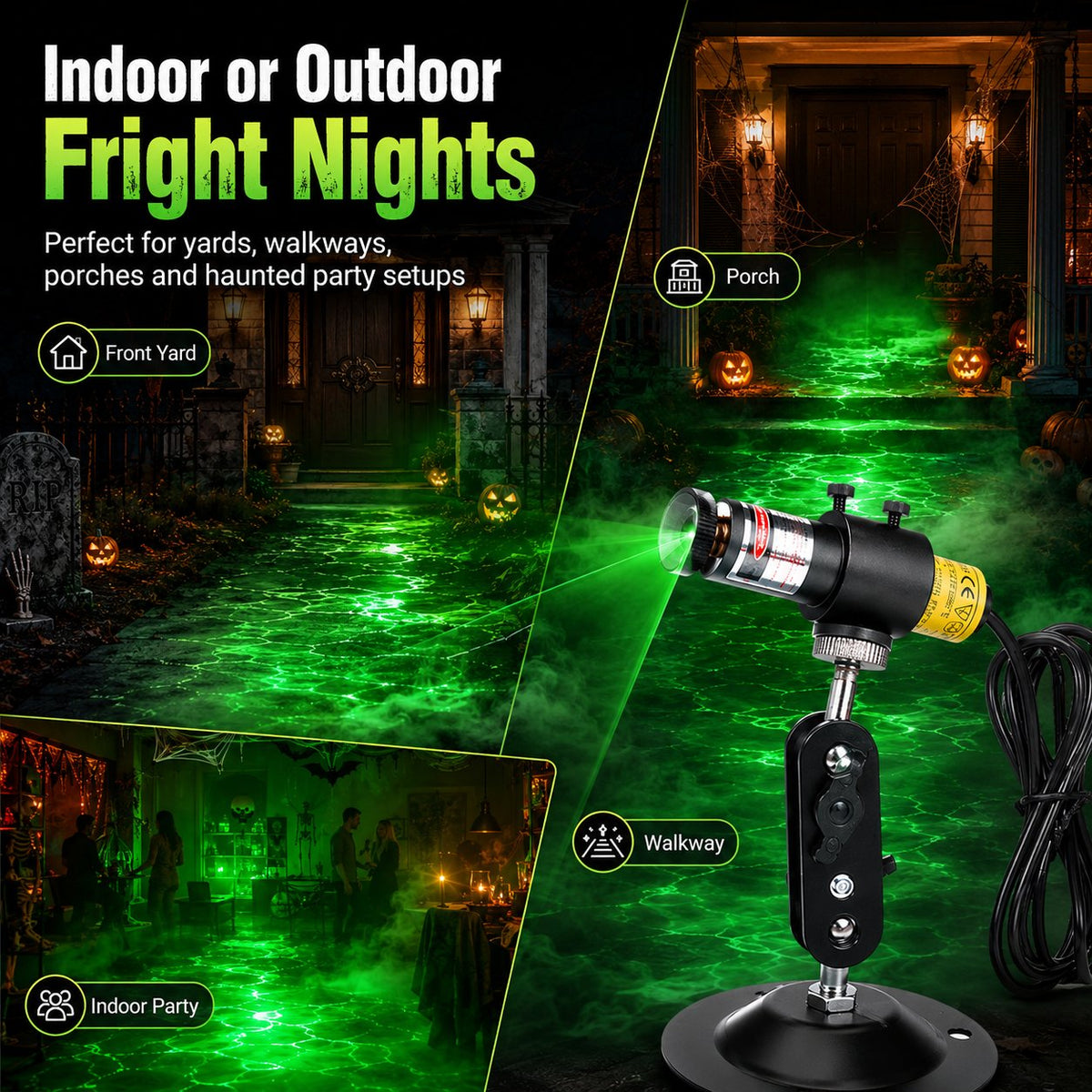 👻🌫️ Halloween Swamp Fog Laser Projector