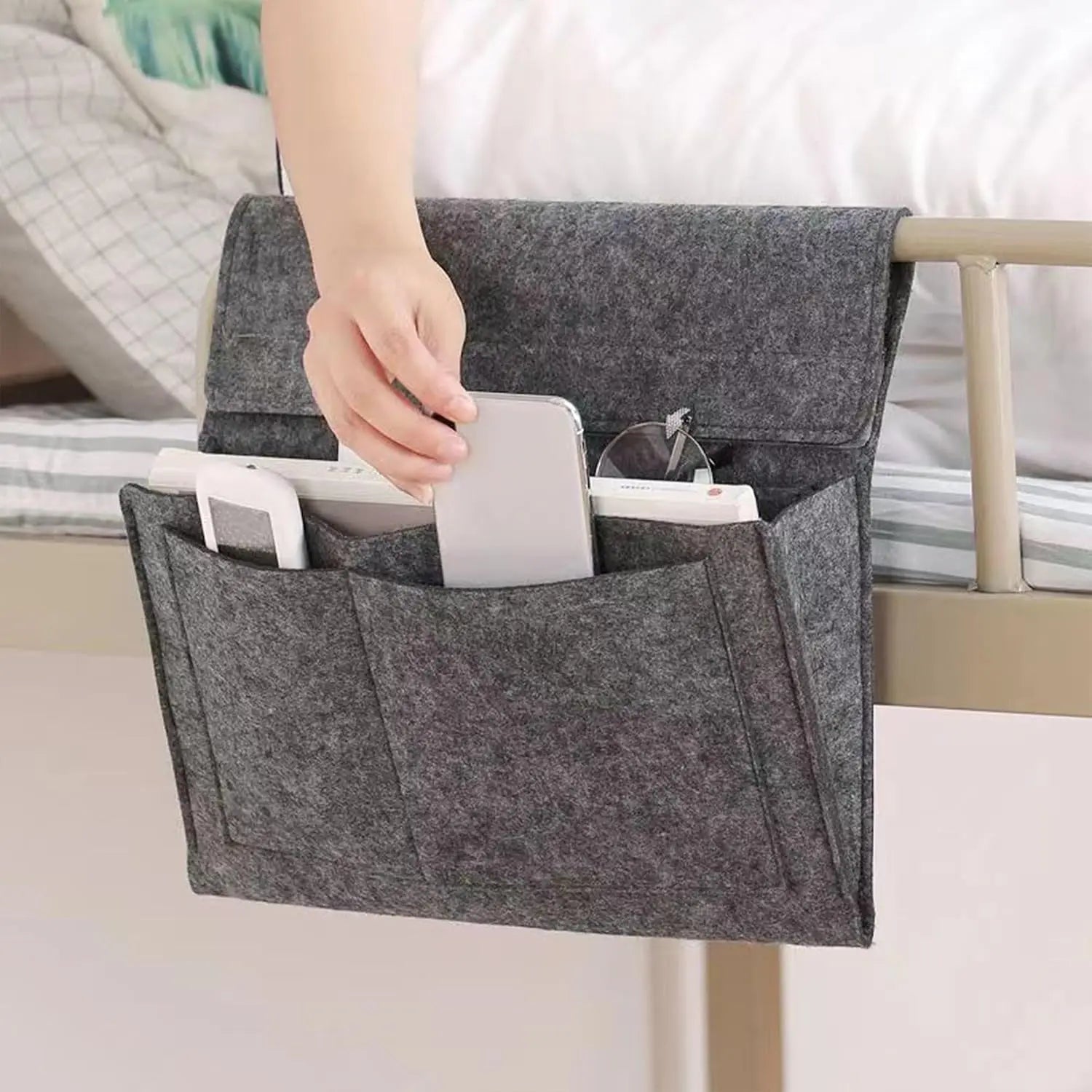 🔥Bedside Hanging Organizer – Keep Essentials Within Reach