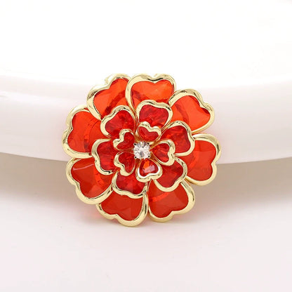 Luxury Crystal Floral Button Covers for Women Blouses