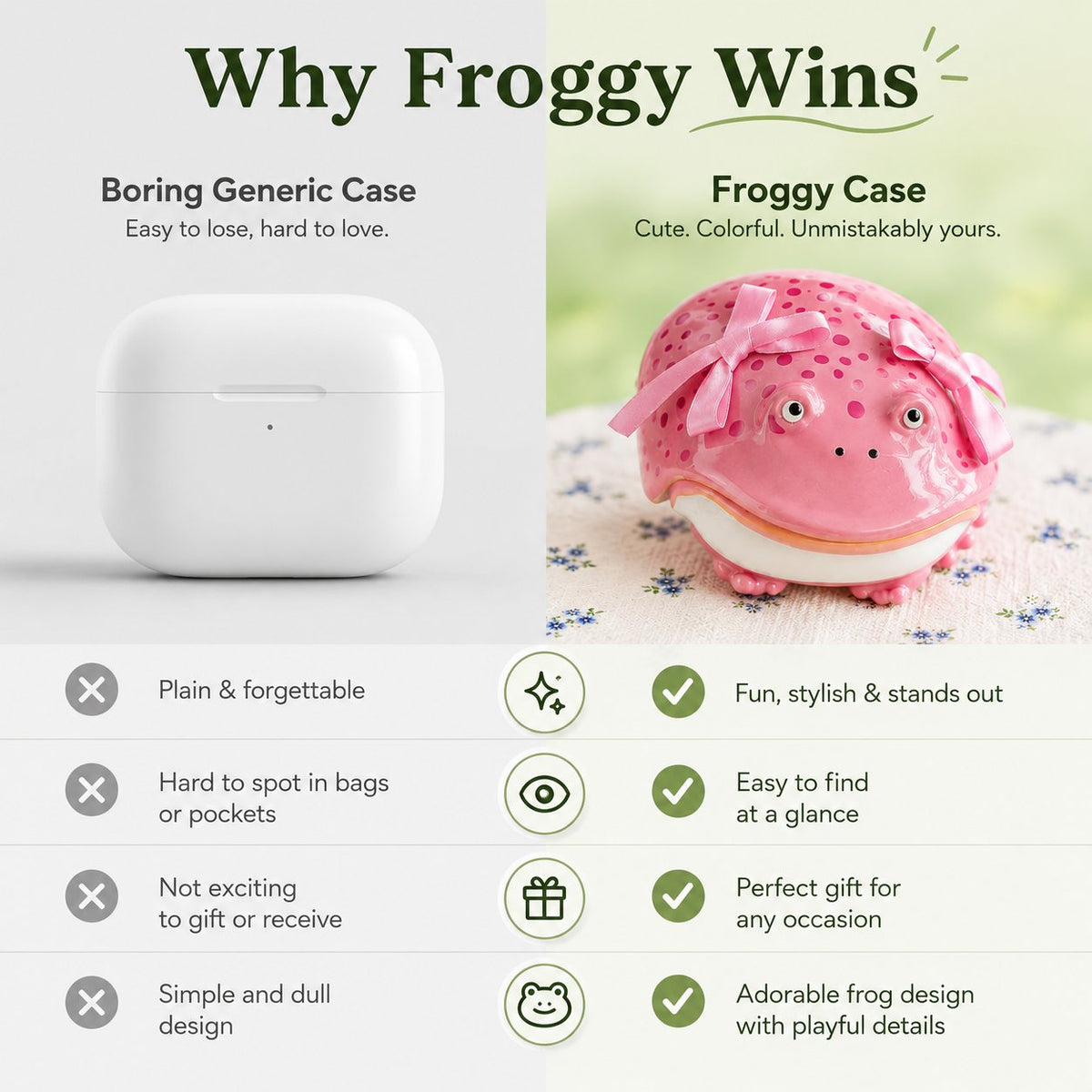🐸Froggy Pods | The Cutest Pop-Open Earbud Case