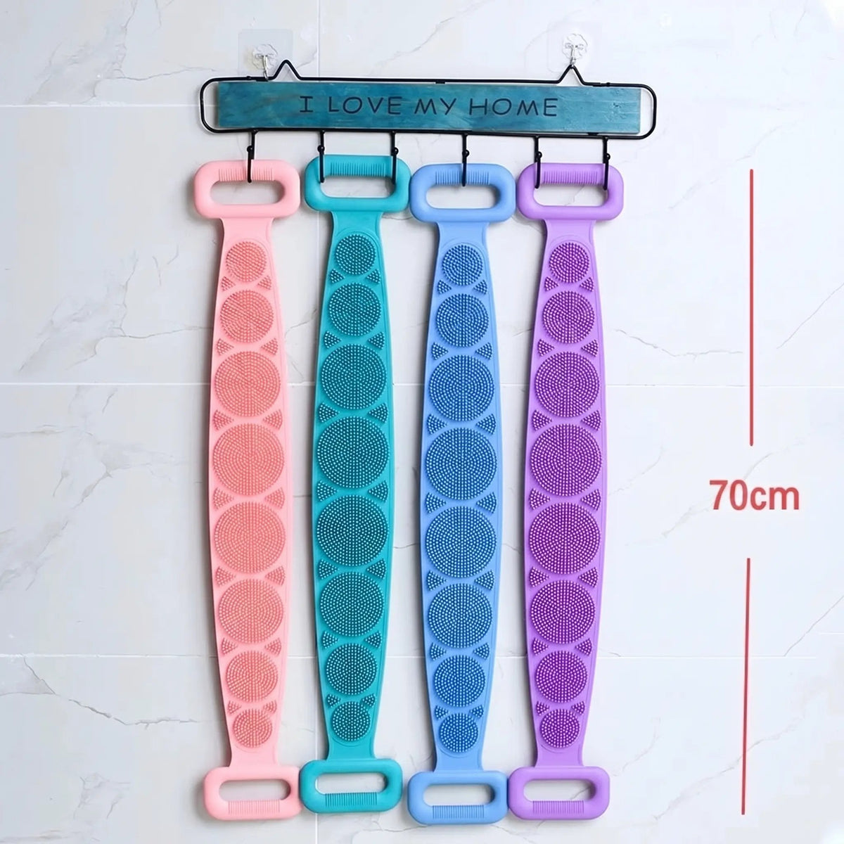 Silicone Bath Brush – Double-Sided Exfoliating Back Scrubber