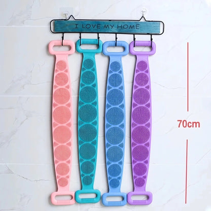 Silicone Bath Brush – Double-Sided Exfoliating Back Scrubber