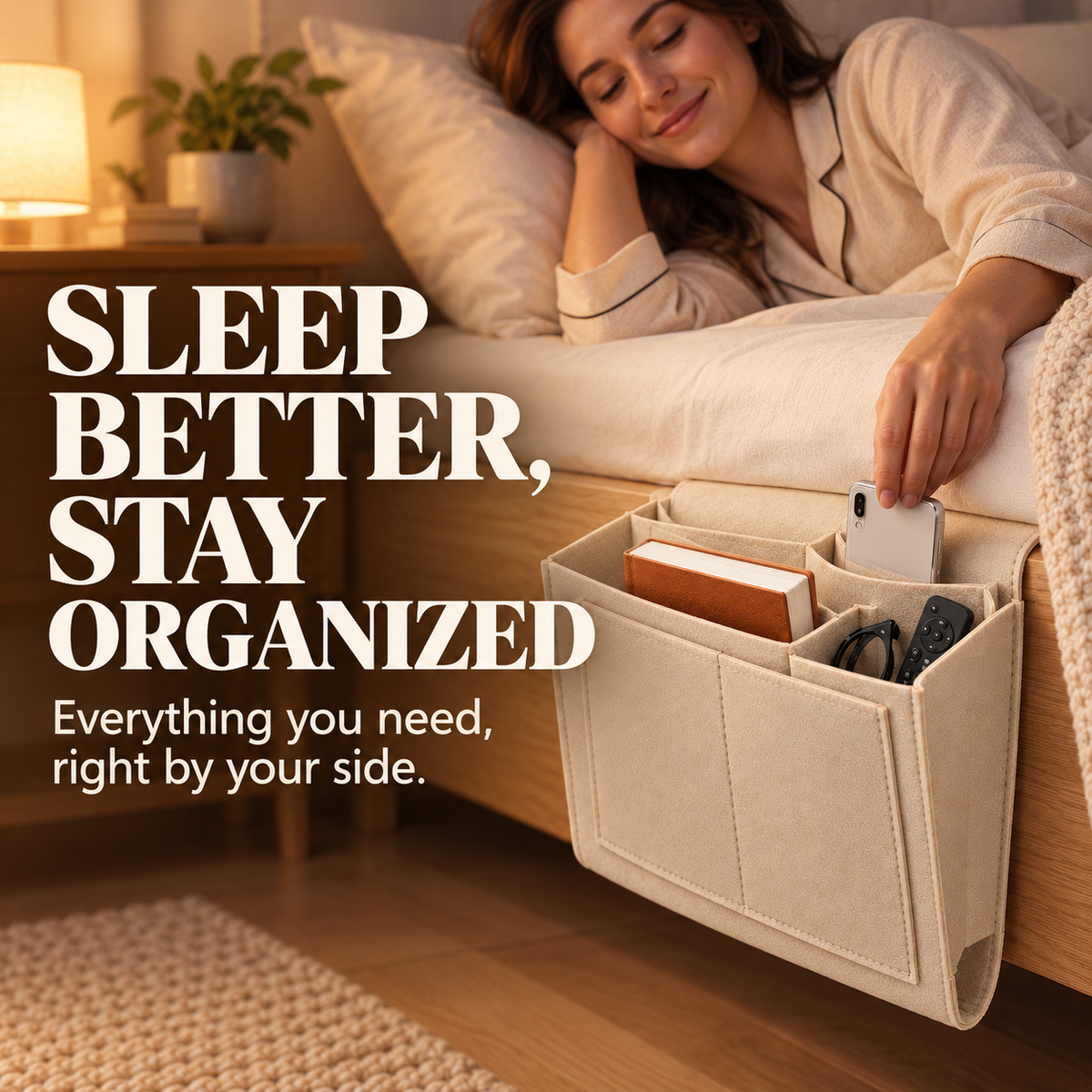 🔥Bedside Hanging Organizer – Keep Essentials Within Reach