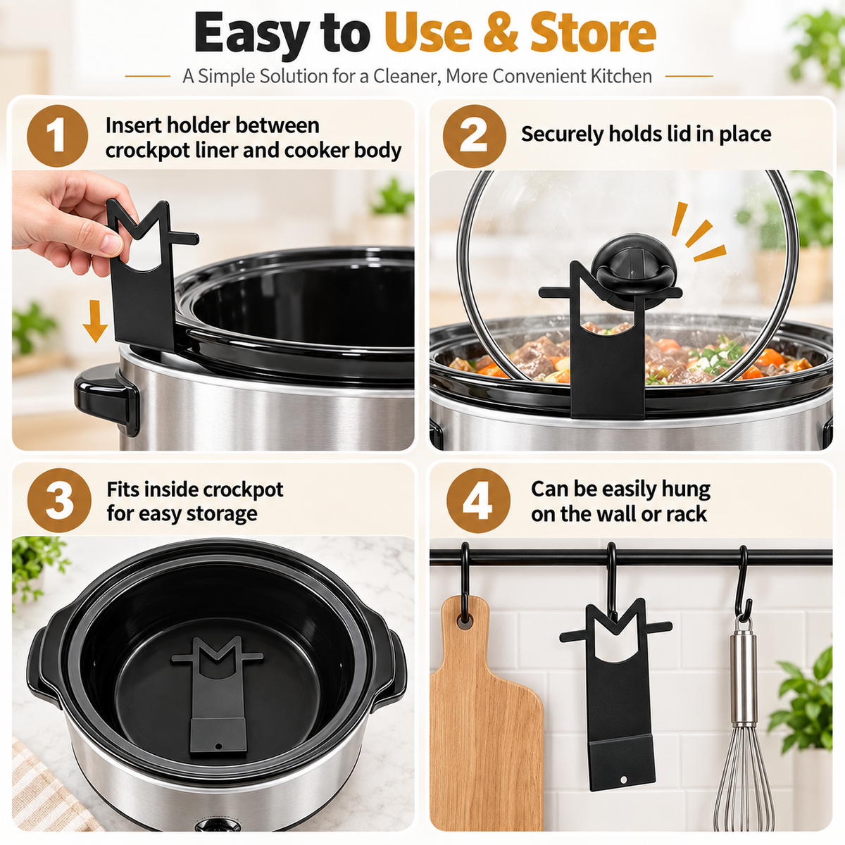 Slow Cooker Lid Holder