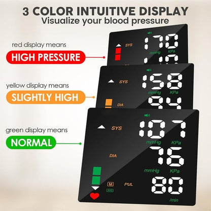 Wrist Blood Pressure Monitor – LED Display, Adjustable, Health Tracking
