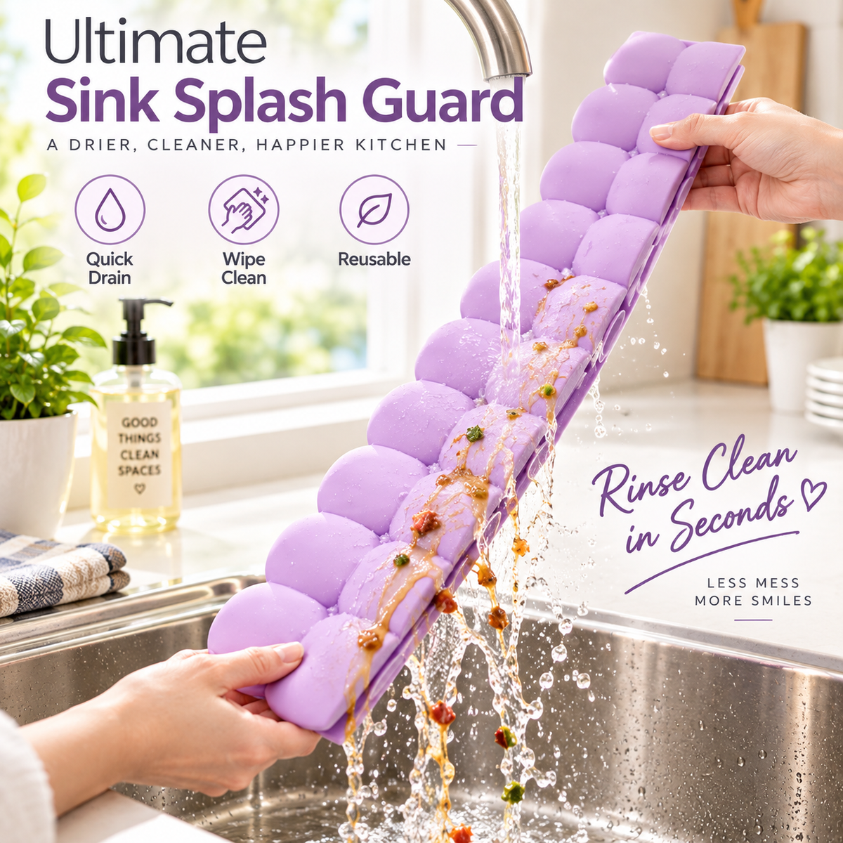✨Last Day 49% OFF ✨Dopamine Silicone Sink Splash Guard