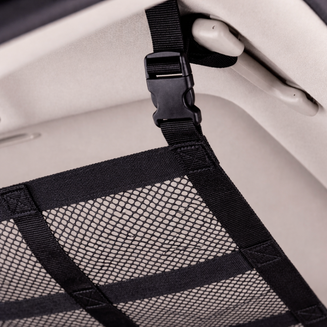 Upgrade Car Ceiling Cargo Net Pocket, Double-Layer Car Roof Storage Organizer